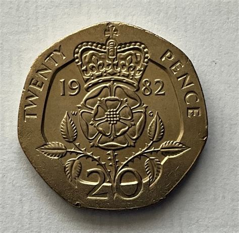 1982 20 pence coin price.